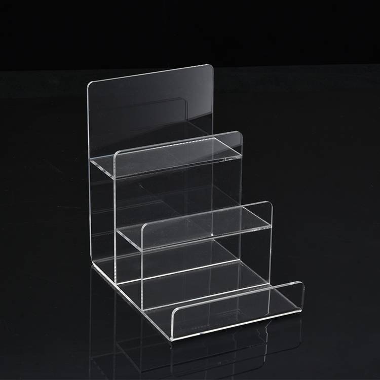 6 Pack: 4 Prong Display Table Stand 2.5 x 3.5 Clear Acrylic Made